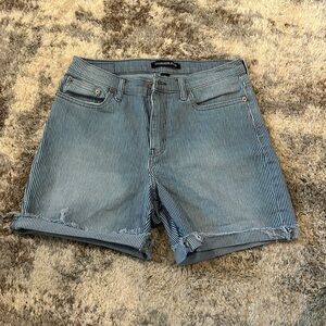 Calvin Klein Striped denim shorts size 6